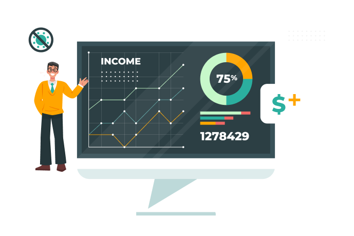 Smiling woman in business suit